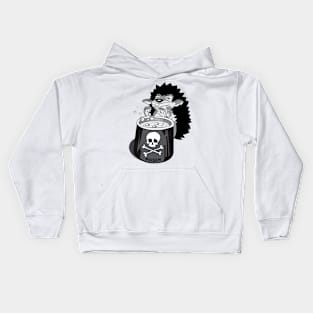 hedgehog cooks poison Kids Hoodie